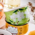thumbnail image 6 of Pastoral Sugar Bowl With Lid And Spoon, Cherry Blossoms Sugar Storage Jar, Hand Painted Sugar Pot, Seasoning Canister-Orange-300ml, 6 of 9