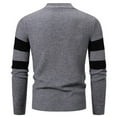 thumbnail image 4 of uikmnh Mens Sweater Men New Semi High Crew Neck Matching Color Sweater Sweater Base Size:M, 4 of 4