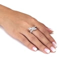 thumbnail image 3 of PalmBeach Jewelry 2.50 TCW Pear Cut Cubic Zirconia Sterling Silver Wrap Ring, 3 of 5