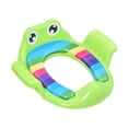 thumbnail image 3 of Asiento de inodoro para niños, asiento de inodoro de entrenamiento, ligero, antideslizante, fácil de limpiar para niños, niñas, niños y bebés Verde, 3 of 9