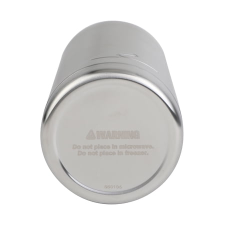 Ozark Trail 64 oz Chug Lid, Double-Wall Vacuum Insulated Stainless Steel Water Bottle, Silver, Keeps Drinks Hot & Cold