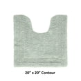 thumbnail image 2 of Better Trends 20" x 20" U-Shape Toilet Rug, 100% Cotton Tufted Bathroom Rug, Contour Mat, Water Absorbent, Reversible, Machine Wash (Dark Sage) Lux Collection, 2 of 6