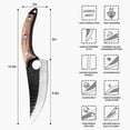 thumbnail image 5 of STARLIGHT- Serbian Forged Chef Knife Kitchen Butcher Boning Cleaver Slicing Hunting Knife, 5 of 6