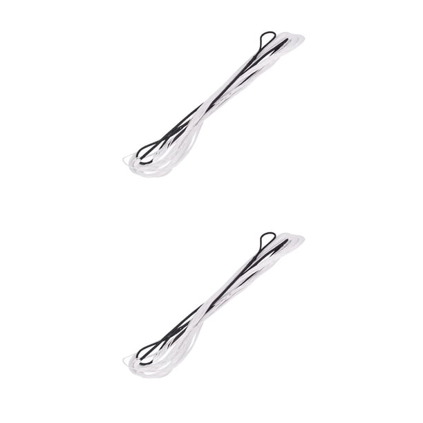 Sonducket Accesorios de 12 hilos Tejido Resistente a la abrasión Suministros de tiro con de vuelo rápido con buena ductilidad Negro Blanco negro 62 pulgadas 2piezas Sonducket CBP196161