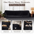 thumbnail image 6 of Utopia Bedding Flat Sheets - Pack of 6 - Soft Brushed Microfiber Fabric - Shrinkage & Fade Resistant - Easy Care Twin, Black, 6 of 6