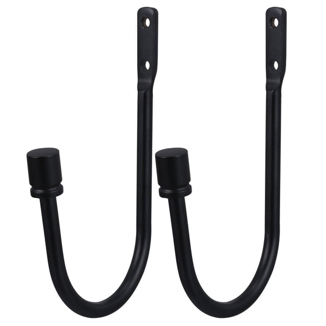 Elegantes alzapaños metálicos para cortinas, 2 unidades, para colgar en la pared, con tornillos, para decoración del hogar y la oficina.