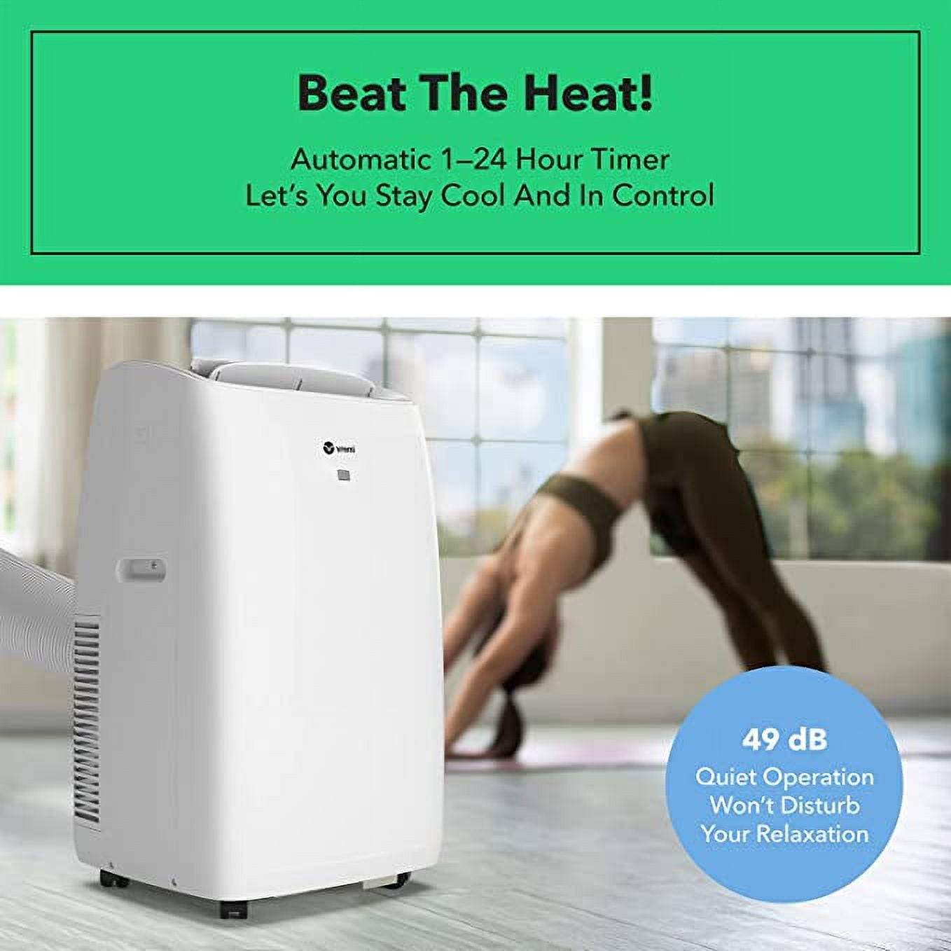 Vremi 14000 BTU Portable Air Conditioner for 400 to 450 Sq Ft Rooms