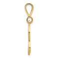 thumbnail image 2 of Diamond2Deal 14K Yellow Gold Script Filigree Letter R Initial Pendant for Women, 2 of 6