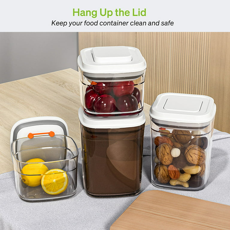 Food Storage Containers, Pop Airtight Food Storage Containers with Lids for  Kitchen Pantry Organizing Stackable Food Container For Cereal Snack Sugar  Coffee - 3 Pcs 
