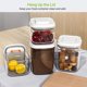 thumbnail image 4 of Botes herméticos de los contenedores de almacenamiento de alimentos con apertura de botón de 3 piezas para almacenamiento de alimentos, 4 of 5