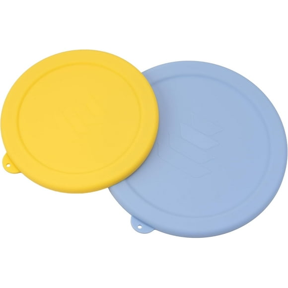 shiyou-2 Pack Silicone Lids Only Fit for Pyrex 322-1 Quart / 323-1.5 Quart Smart Essentials Rimmed Glass Mixing Bowls, Dishwasher and Microwave Safe (Lids Only)