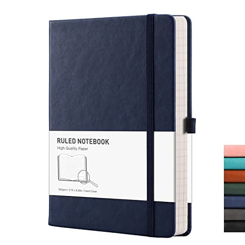 Cuaderno notas RETTACY A5 192 páginas numeradas Tapa dura Papel grueso 100gsm 5.75'' × 8.38''