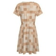 thumbnail image 5 of Pixelated Nudity Censored Light Skin Dress Fashion Beach Short Sleeve Dresses Female Party Printed Sundress, 5 of 7