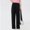 Black, variant on FSYBOA Girls Wide Leg Sweatpants Size 14-16,Relaxed Fit Open Bottom Elastic Waist Soft Fall Pants Dark Gray