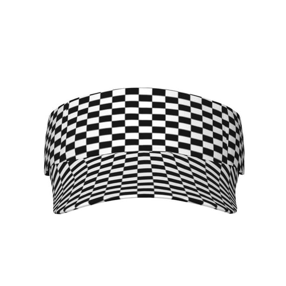 Chess Checkerboard Sports Sun Visor Hats Adjustable Sun Visor Caps For Women And Men