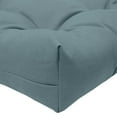 thumbnail image 3 of Vintage Blue Wicker Settee Cushion 44 x 19 in Blue Green, 3 of 6