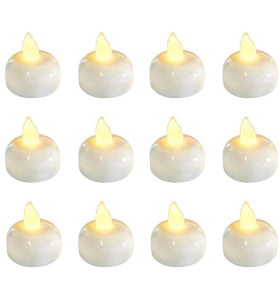 DTOWER Pack of 12 Waterproof Flameless Floating LED Candles Floating