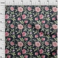 thumbnail image 3 of oneOone Polyester Spandex Blue Fabric Floral Sewing Craft Projects Fabric Prints By Yard 56 Inch Wide, 3 of 4