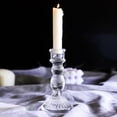 thumbnail image 5 of Vintage Crystal Candle Holder Glass Candlestick Holders Clear Taper Candle Holders Decorative Candle Sticks Holders Centerpiece for Table Wedding Festival Dinner Party Candle Stands 15.5cm Tall, 5 of 6