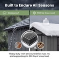 thumbnail image 5 of HOMALL 4x8ft Resin Shed for Outdoor Storage, Heavy-Duty Lockable Garden Tool Shed with Weather-Resistant Design, 5 of 7