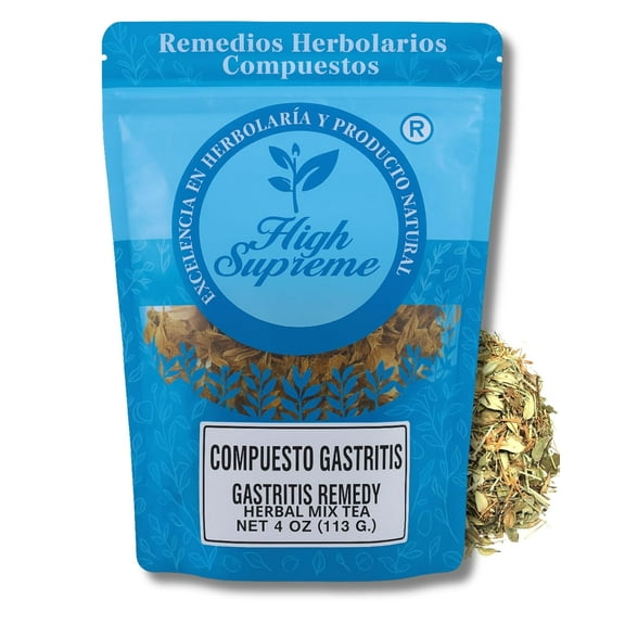Gastritis Herbal Tea – 100% Natural Herbal Infusion – 4 oz Loose Leaf – With Malva, Chamomile, Boldo & Fennel – Caffeine-Free, Vegan, Non-GMO – Té para Bienestar Estomacal – Digestive Support Blend