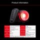 thumbnail image 2 of Naiovety Luz trasera de bicicleta, alarma de sonido recargable, llamada remota, luz trasera de bicicleta, iluminación intermitente para Ciclismo, 2 of 6