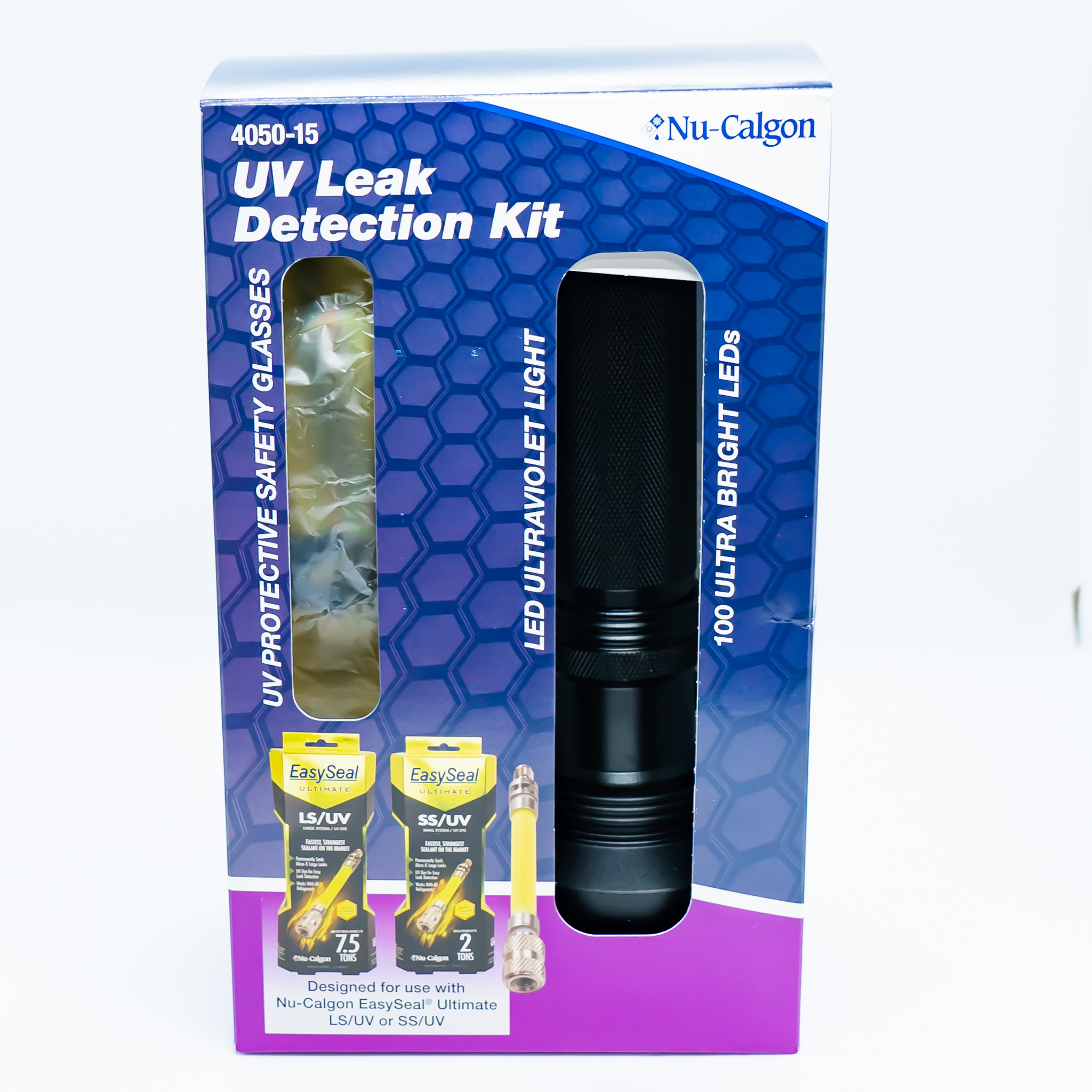 Nu-Calgon 4050-15 UV Leak Detection Kit (UV Flashlight and Glasses)