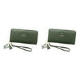 thumbnail image 4 of Qarigey Cartera de moda para mujer de PU disponible en muchos colores para cada estilo Cartera con tarjetero Carteras verdes verde 2Conjunto, 4 of 6
