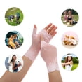 thumbnail image 5 of Unique Bargains 1 Pair Anti-slip Lace Manicure Gloves Pink, 5 of 6