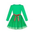 thumbnail image 5 of Girls Dress Christmas Santa Snow Long Sleeve Holiday Dress 4 Years, 5 of 8
