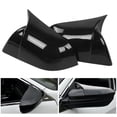 thumbnail image 4 of Rearview Mirror Cover Side Mirror  Wing Mirror Trim Door Mirror Decorative Housing Rearview Mirror Shell Left And Right Rearview Mirror Cover Glossy Black Add‑On Shell Fit, 4 of 8
