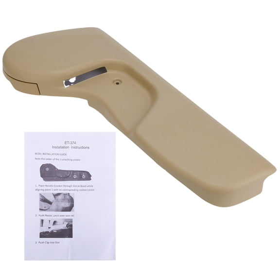 Zcargel Seat Trim Bezel for Tacoma 2001-2004 Replace 71812-04010-E0 Front Left ABS Plastic Beige Easy Install
