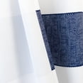 thumbnail image 3 of DriftAway Mia Stripe Room Darkening Grommet Unlined Window Curtains Textured Stripe 2 Panels 84"L x 52"W Indigo Blue Textured Stripe, 3 of 8