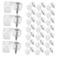 thumbnail image 4 of BESTYASH 50Pcs Glass Clips for Cabinet Door Mirror Retainer Clamp Easy Installation Transparent, 4 of 7