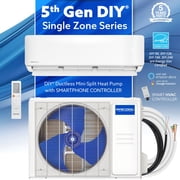 MRCOOL DIY 5th Gen 12000 BTU 115V Ductless Mini Split Heat Pump AC - 25 Ft Line Set, WiFi, Easy Install