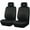 Black, variant on Sport Design Car Seat Covers Black Universal 4mm Sponge Three Zipper Rear Seat Black