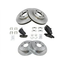 Front and Rear Brake Pad and Rotor Kit - Compatible with 1999 - 2004 Oldsmobile Alero 2000 2001 2002 2003