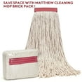 thumbnail image 4 of MATTHEW CLEANING 16oz 12Pack Cotton Floor Mop,Cotton Cut End String Heavy Duty String Mop Refills, Universal Headband Blend Mop,Mop Head Replacement for Home, Industrial and Commercial Use(White), 4 of 5