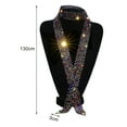 thumbnail image 4 of D-GROEE Mens Sequin Skinny Tie - Exquisite Necktie Great for Weddings, Parties, Costumes, Halloween Sequin Necktie, 4 of 7