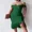 Green, variant on CHICME Womens Dresses Pearls Strap Off Shoulder Ruffle Hem Bodycon Midi Party Dress Green-L