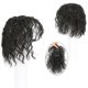 thumbnail image 1 of Fluffy Natual Black For Hair Loss Bangs Toupees High Temperature Fiber Increase Hair Volume Hair Extensions Women Corn Curly Bangs Head Top Wig Block, 1 of 5