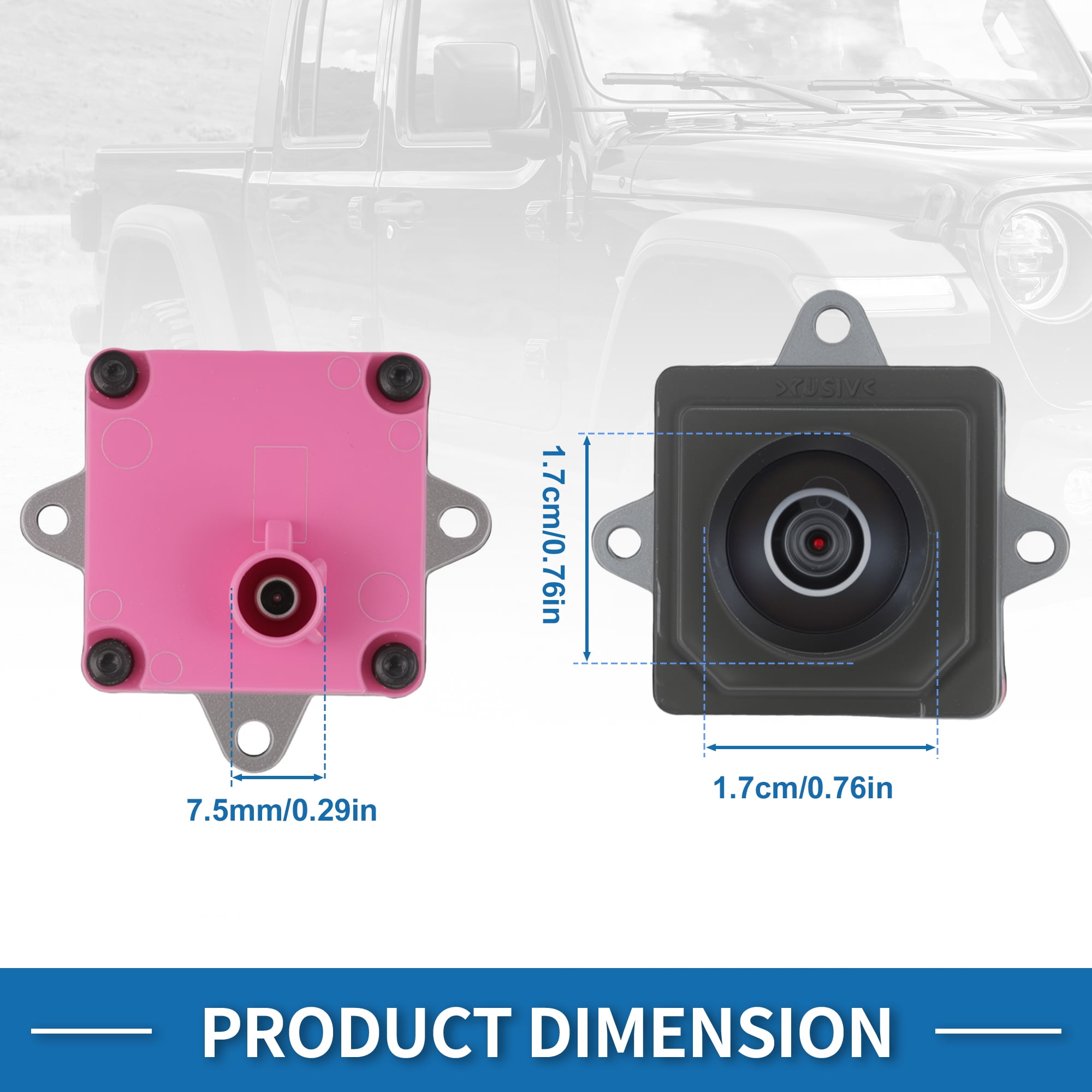 Unique Bargains Rear View Camera for Jeep Wrangler JL Gladiator 2018 2019 2020 2021