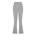 thumbnail image 4 of Flared Slim-Fit Trousers for Womens High Waisted Put On Strech Trousers Tummy Control Athletic Track Pants Elastic High Waist Pant Comfort Dressy Pant Bussiness Office Work Trousers with Pockets, 4 of 4