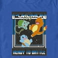 thumbnail image 2 of Men's Pokemon Ready To Battle Trio Graphic Tee Royal Blue 3X Large, 2 of 3