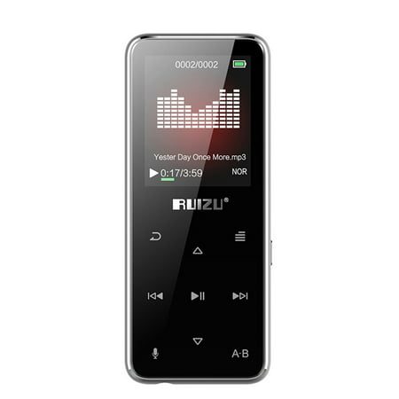 RUIZU X16 8GB MP3 MP4 Digital Player 1.8 Inch Screen Bluetooth Speaker Music Player Lossless Audio & Video Player FM Radio Recording E-book Reading TF Card Read & Play with (Best Program To Play Mp4)
