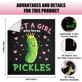 thumbnail image 5 of Pickle Gifts Blanket, Pickle Gifts for Pickle Lovers, Pickle Themed Gifts, Gifts for Pick Lovers, Funny Pickle Party Decoration Gifts, Best Birthday Christmas Pickle Gift Ideas Blanket Pickles, 5 of 6