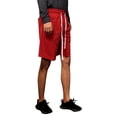 thumbnail image 2 of Lappel Men's Pinstripe Baseball Training Shorts with Pockets College Sports Team Uniforms Size up to 3XL Active Sportswear Made in USA, 2 of 4