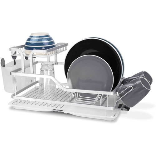 Home Basics 2-Tier Aluminum Dish Rack by Generic