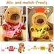thumbnail image 3 of Peluche Conejillo de Indias acuático, Simulación Carpincho Juguetes, Peluche de Capibara con 8 atuendos y Accesorios, Juguetes de Peluche para disfrazar, Adecuado para Regalar, 3 of 5