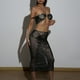 thumbnail image 3 of Conjunto de falda y top sin cordones bandeau para mujer Conjunto de falda superior calada brillante Ropa de fiesta para discoteca, 3 of 9